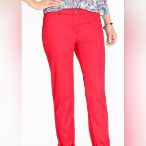Talbots The Weekend Chino Bold Red Pants